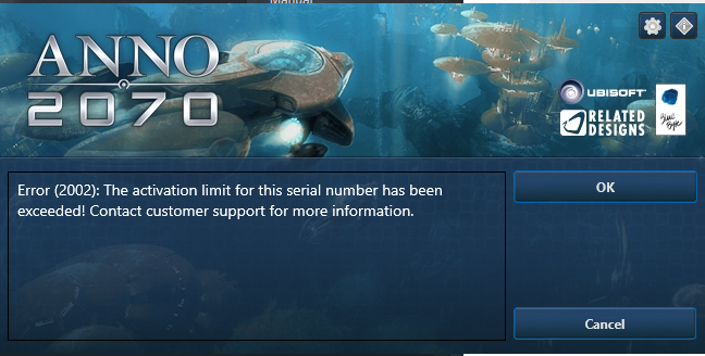 anno 2070 serial number uplay